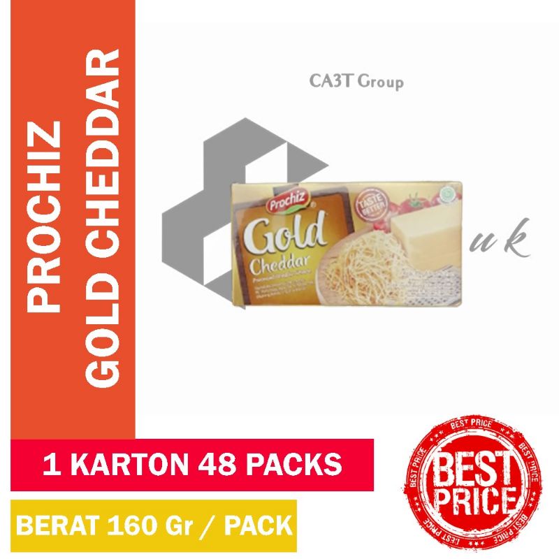 Prochiz Gold Cheddar 160Gr / Keju / Cheese Murah Meriah FREE ONGKIR