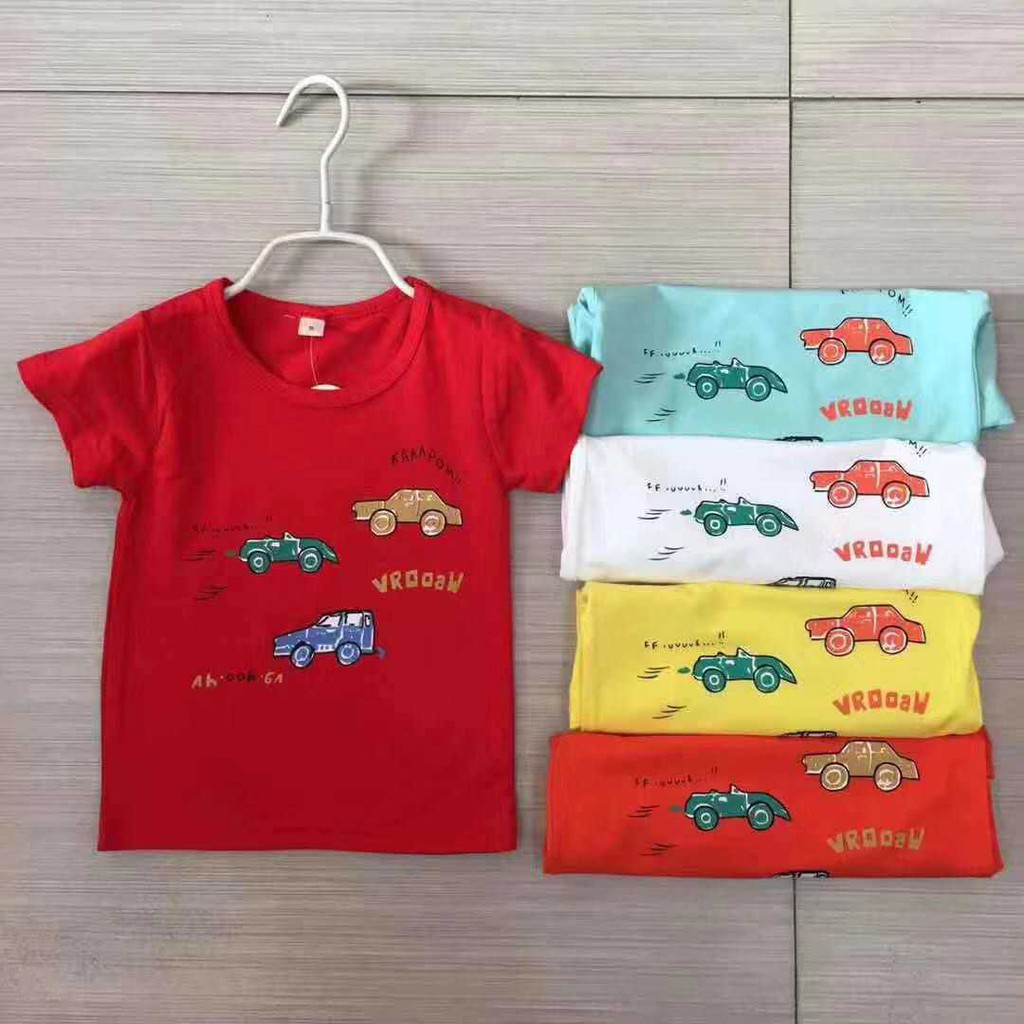 Kaos anak laki laki perempuan unisex murah gambar Car Bahan katun import Premium - Car MB