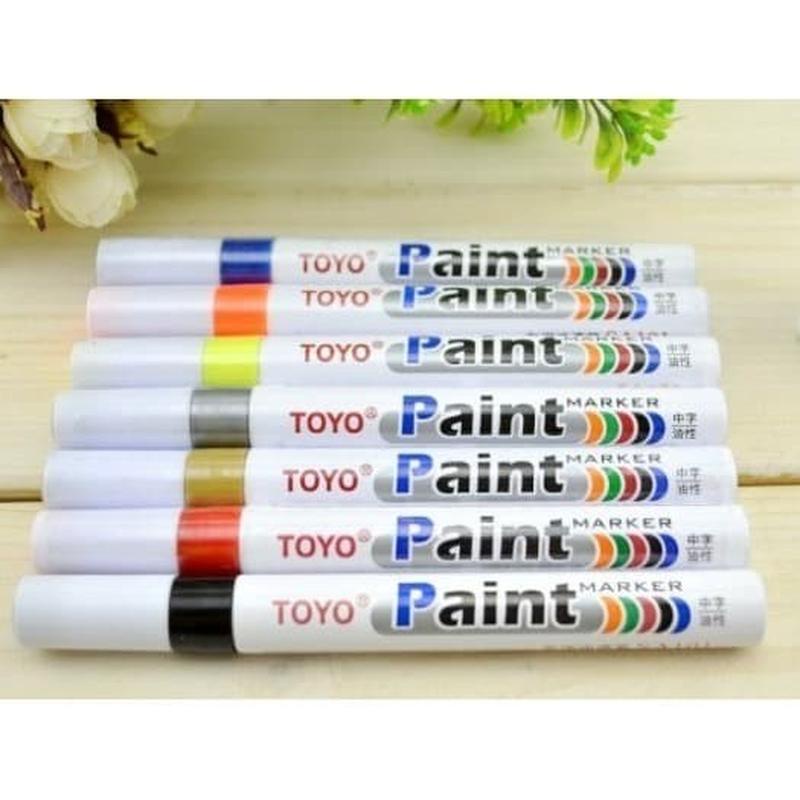

Spidol Toyo - Spidol Ban Permanen Toyo Paint Marker Spidol Ban Motor Mobil Permanent Warna Lengkap Anti Air, Anti Luntur - MM VIRTUAL SHOP