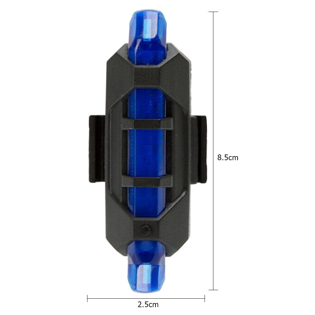 MOJITO USB Rechargeable LED Bicycle Taillight Waterproof Bike Rear Warning Lamp