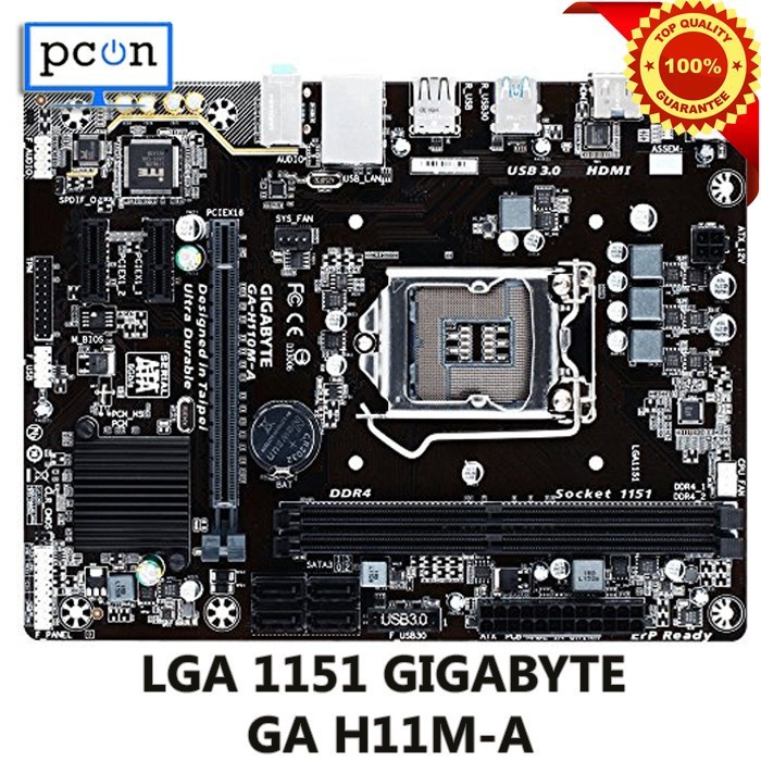 MAINBOARD INTEL LGA 1151 GIGABYTE GA H110M-A ONBOARD DDR4