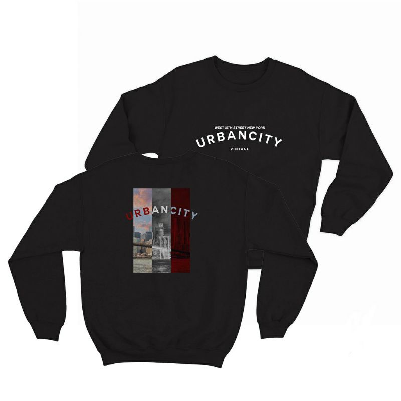 SWEATER CREWNECK PRIA WANITA (URBANCITY)