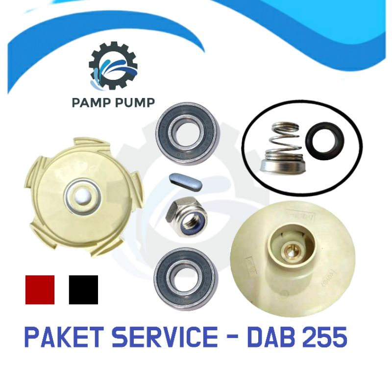 PAKET SERVICE POMPA JETPUMP DAB 255