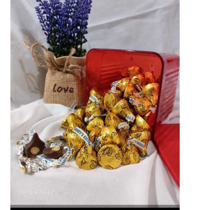 

Gratis Ongkir!! (yum-234) Coklat Hersheys Kisses 120gr 25pcs + Bubblewrap