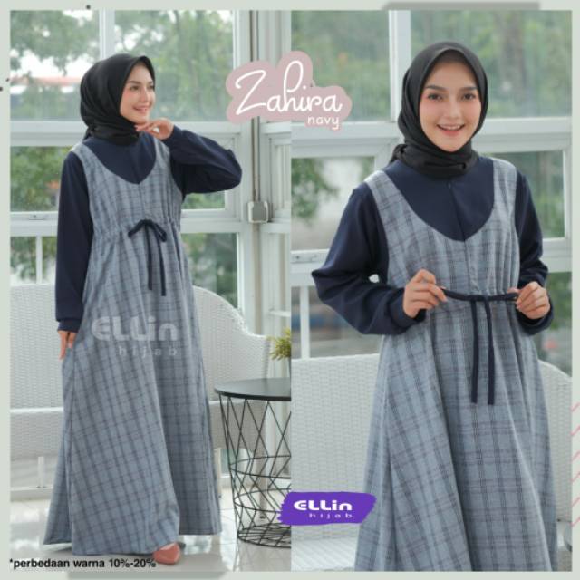 Gamis Ellin Gamis Kotak Gamis Katun Madina