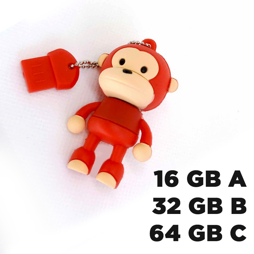 Smartfish Flashdisk Kartun 16GB 32GB 64GB club bola monyet