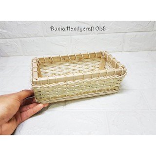 Keranjang Rotan Panjang  21 cm Souvenir Kado Parcel Hadiah 