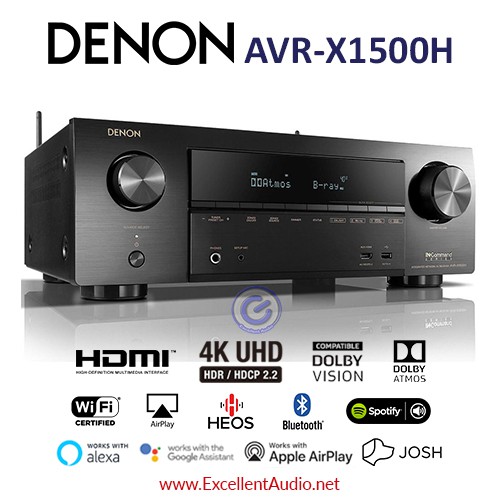 Denon AVR 1500 AVRX1500 AVR X1500 dolby atmos DTS home theatre amplifier