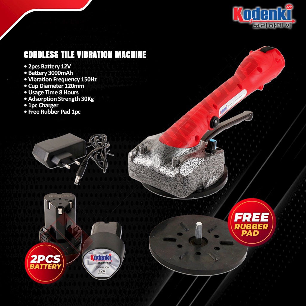 KODENKI CTV101 Mesin Kop Getar Perata Pasang Keramik Cordless 21V Kaca