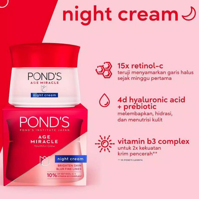 PONDS Age Miracle night cream 10 g