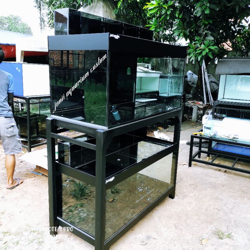 aquarium 120x60x60 10mm dan 120x60x50 10mm black list