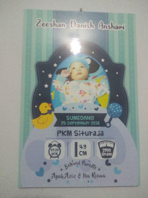 Hiasan Dinding Baby Shower Custom Fhoto Wall Decor Pajangan Dinding Kode Cstm