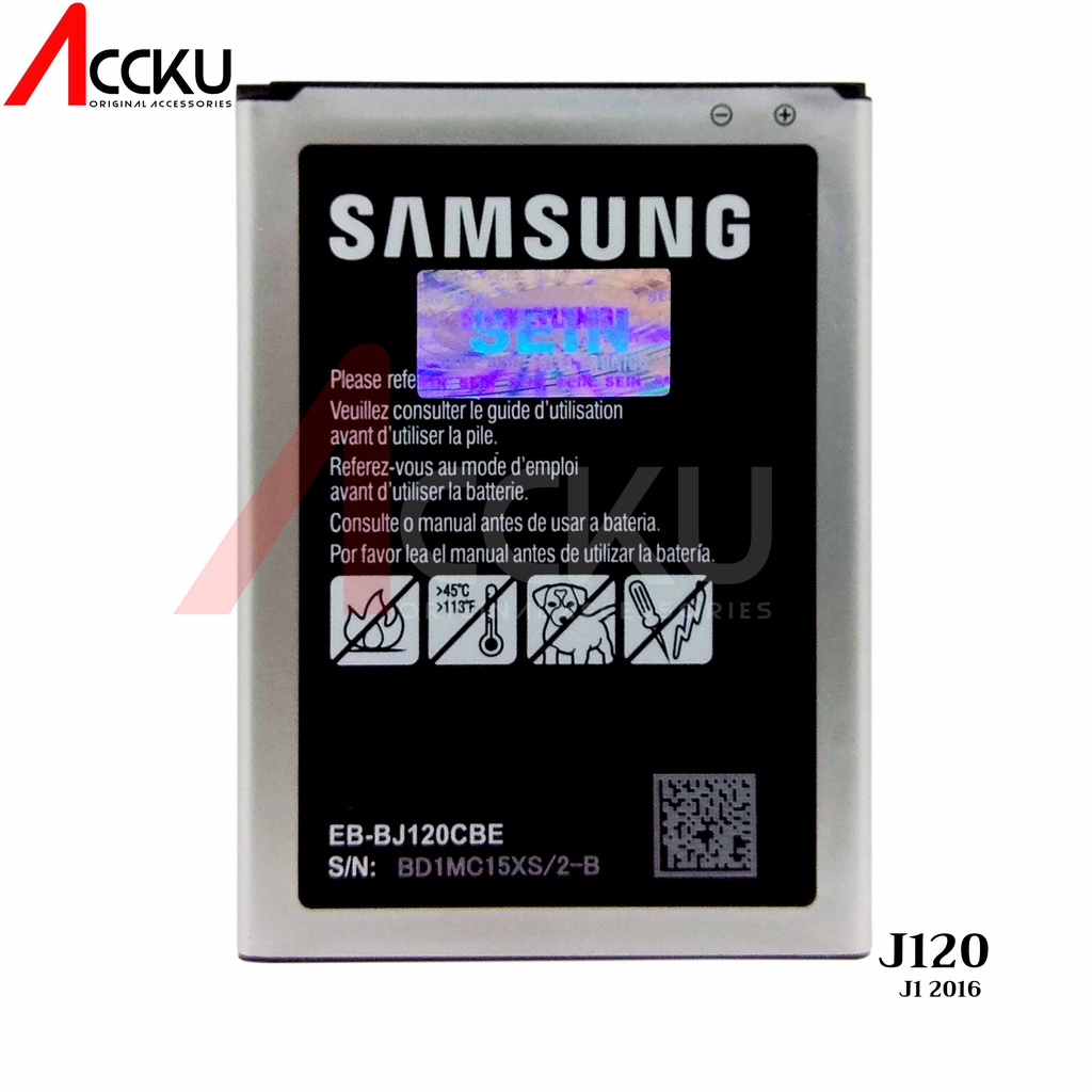 BATTERY SAMSUNG J120 BATERAI SAMSUNG GALAXY J1 2016 EB BJ120CBE ORIGINAL