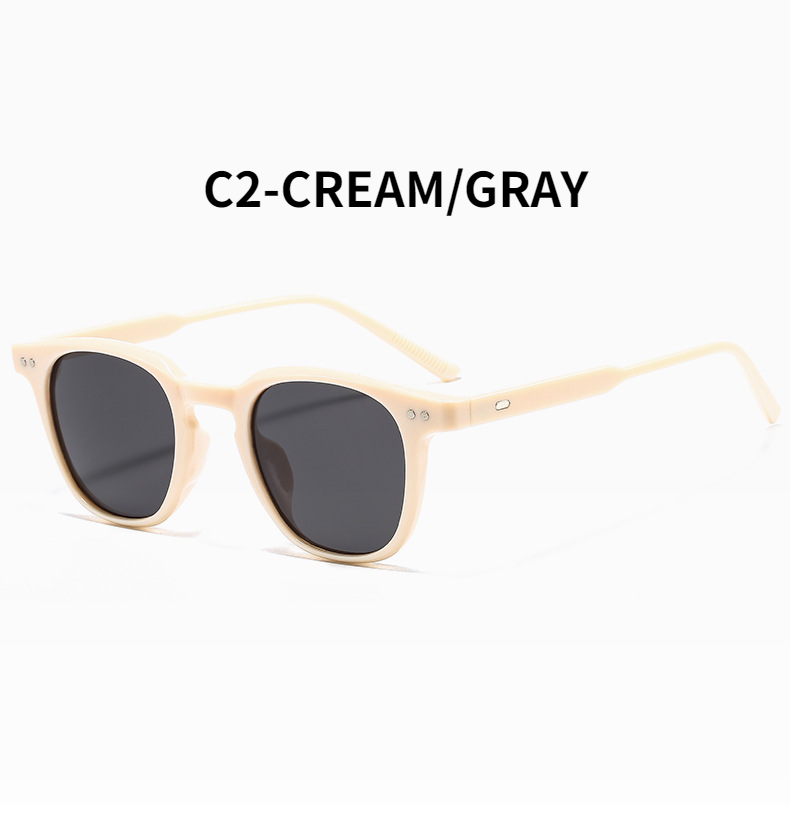 2021 fashion round frame ins trend literary retro sunglasses