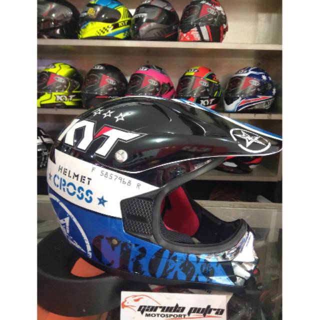 KYT CROSS PRO RED+BLUE