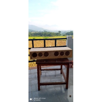 Box speaker Custom  sound Bar uk 3" x6pcs kayu jati belanda