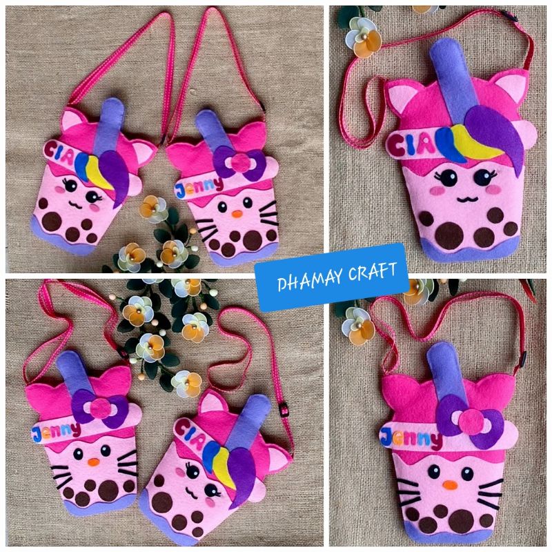 Tas Boba Flanel Karakter Viral