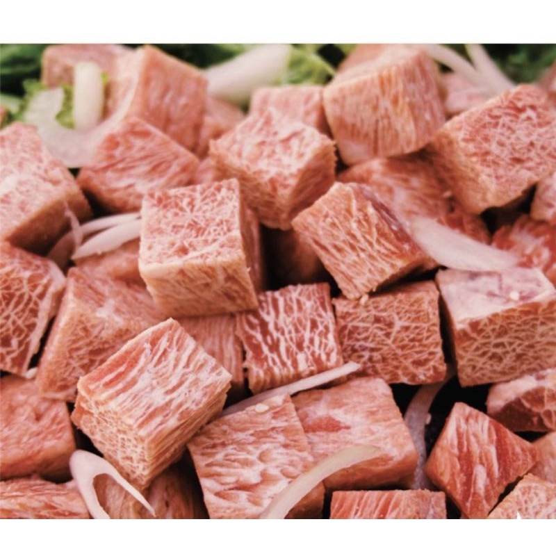 Wagyu Saikoro Meltique Beef Cubes Daging Sapi Kotak Dadu 250grm