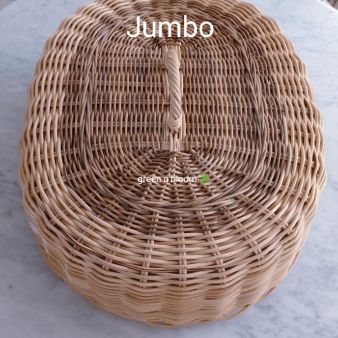 tudung saji rotan jumbo anyaman rotan besar tutup saji rotan