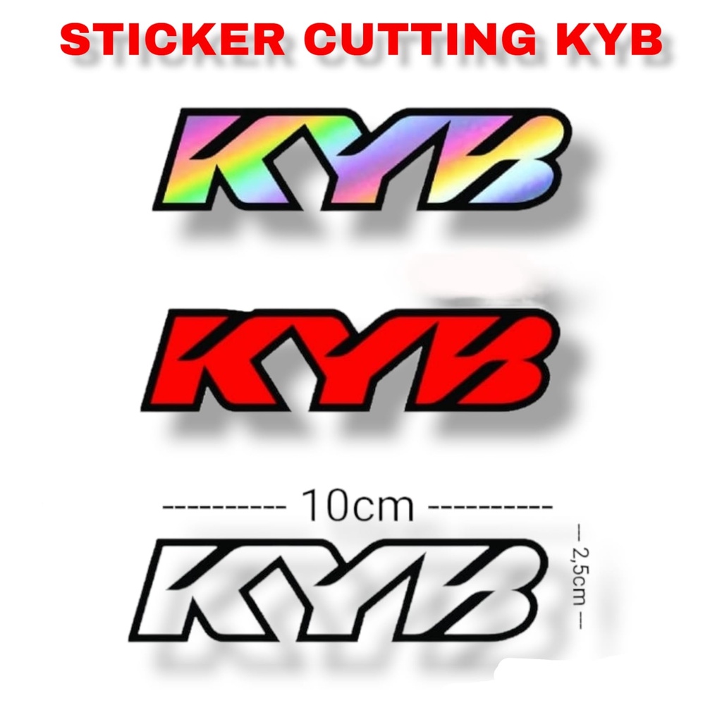Jual emblem shock skok logo kyb sticker princut shock skok depan logo
