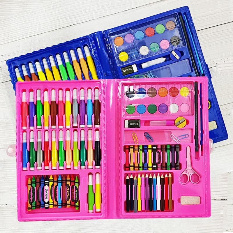 Stationary Set CRAYON 86pcs/Pensil Warna/Alat Menggambar Produk Terbatas