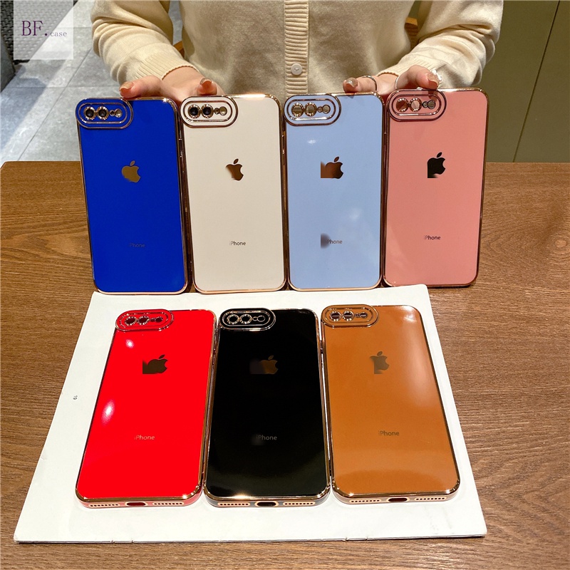 Soft Case Pelindung Lensa Kamera 6d Electroplating Bahan Silikon Untuk Iphone Xr X Xsmax 6 7 8 Plus