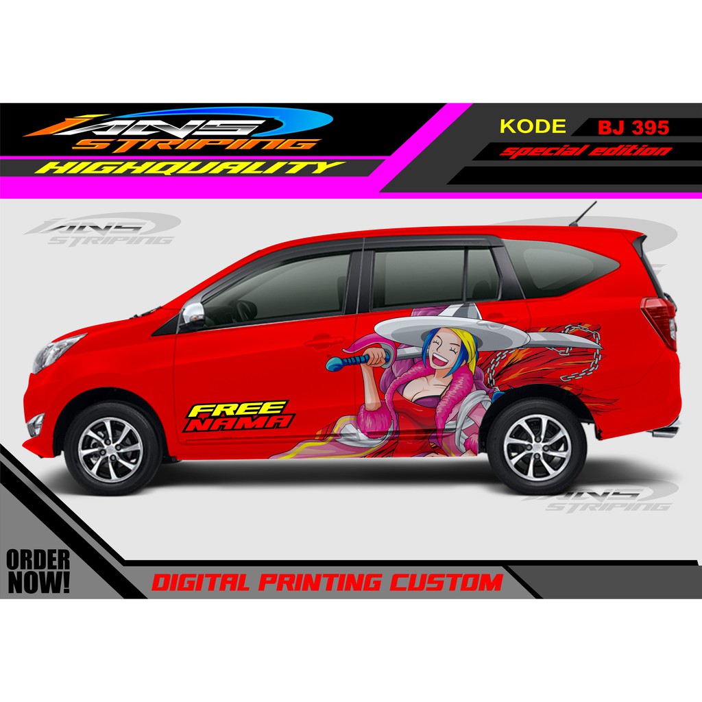 STIKER DECAL STICKER MOBIL SIGRA, AVANZA, DATSUN, ERTIGA / STIKER MOBIL / VARIASI STIKER MOBIL