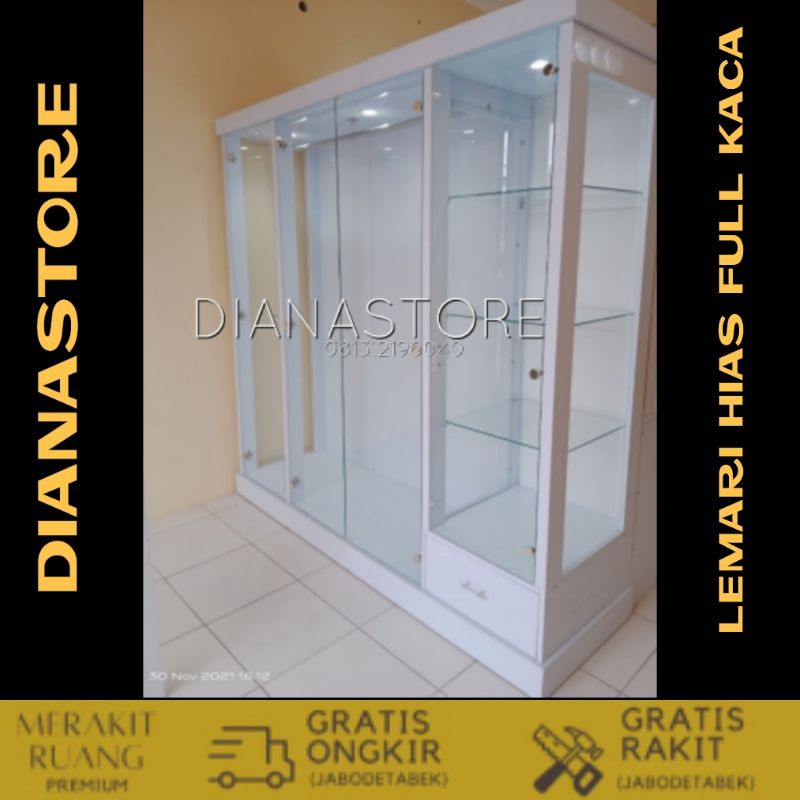Lemari  Pakaian gamis  full kaca