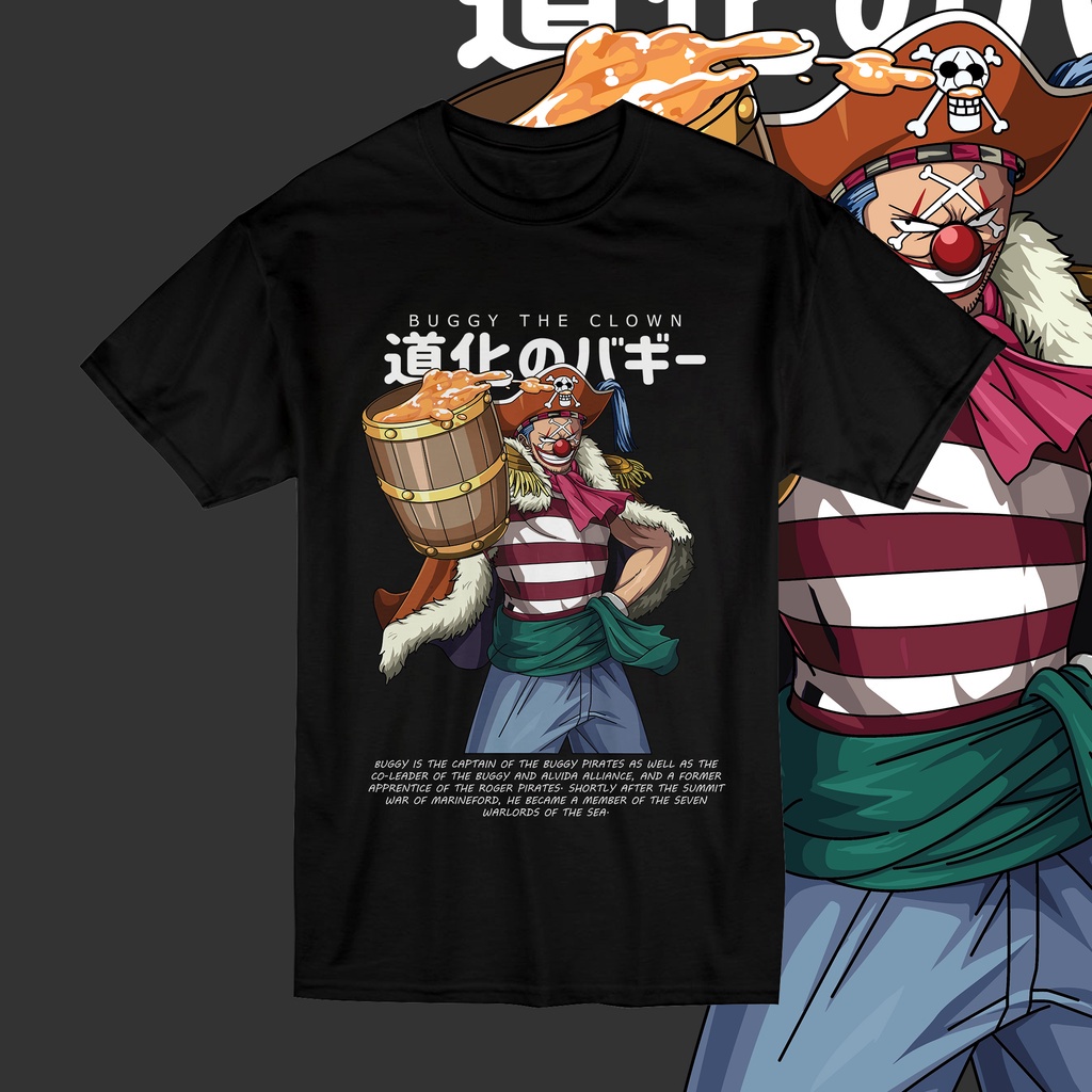 KAOS ANIME TSHIRT JEPANG HARAKIRI "BUGGY THE CLOWN"