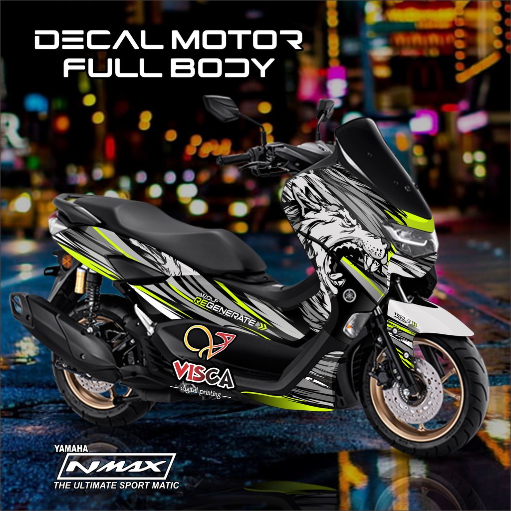 Decal Nmax 2020 Decal Nmax Full Body Dekal Nmax Stiker Nmax 2020 Full Body Wolf