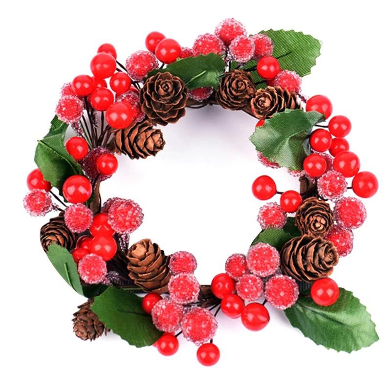 High Quality Berry Pinecone hiasan natal