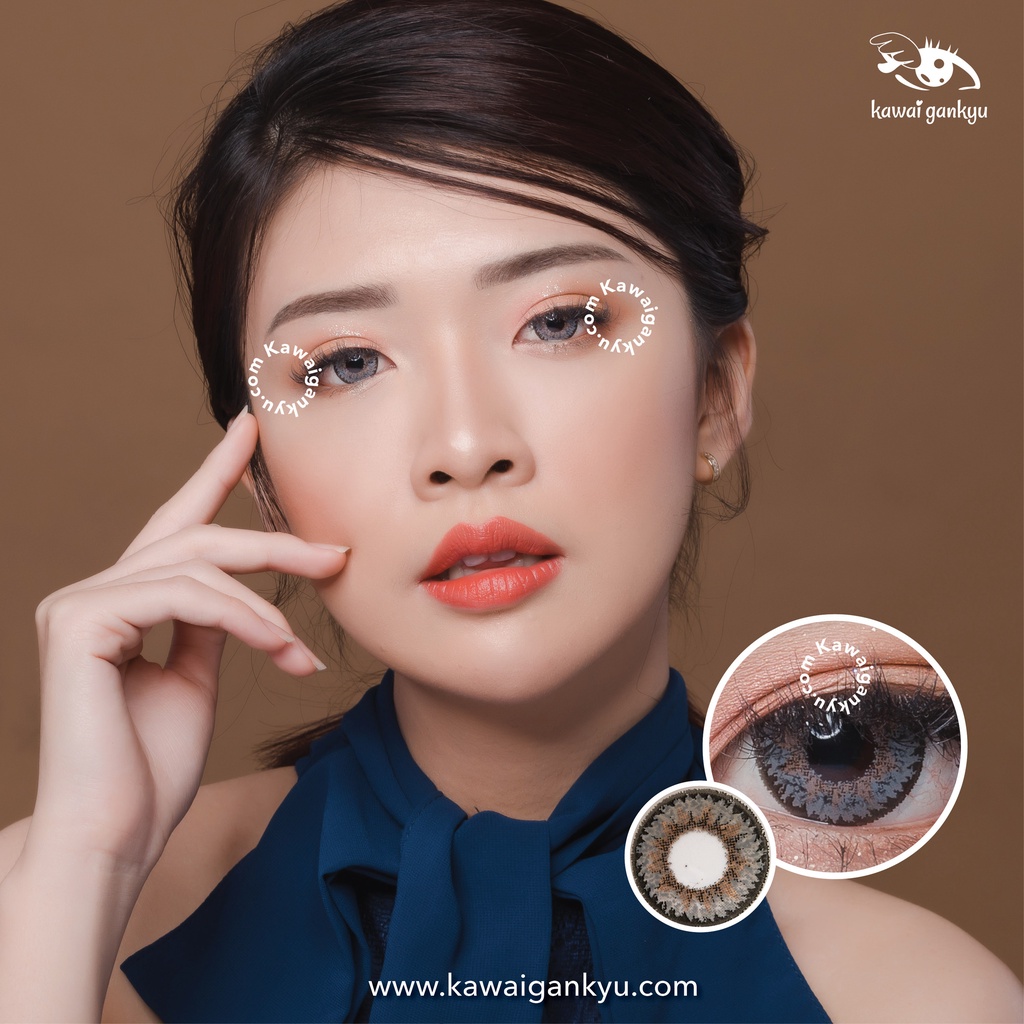 KawaiGankyu Softlens - Princess I-Pear Gray (1botol)