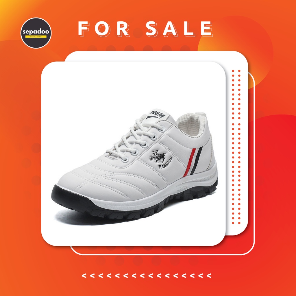 SEPADOO Sport Shoes Pria Z05 Sepatu Running Olahraga Putih