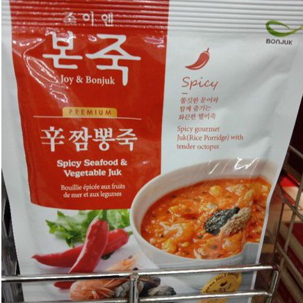 

Bonjuk Spicy Gourmet Rice Porridge With Tender Oktopus 300gram*