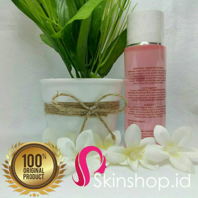 [STOK TERBARU] IMMORTAL REFRESHING FACIAL TONER WX 100ml Original / Penyegar Wajah BPOM Aman