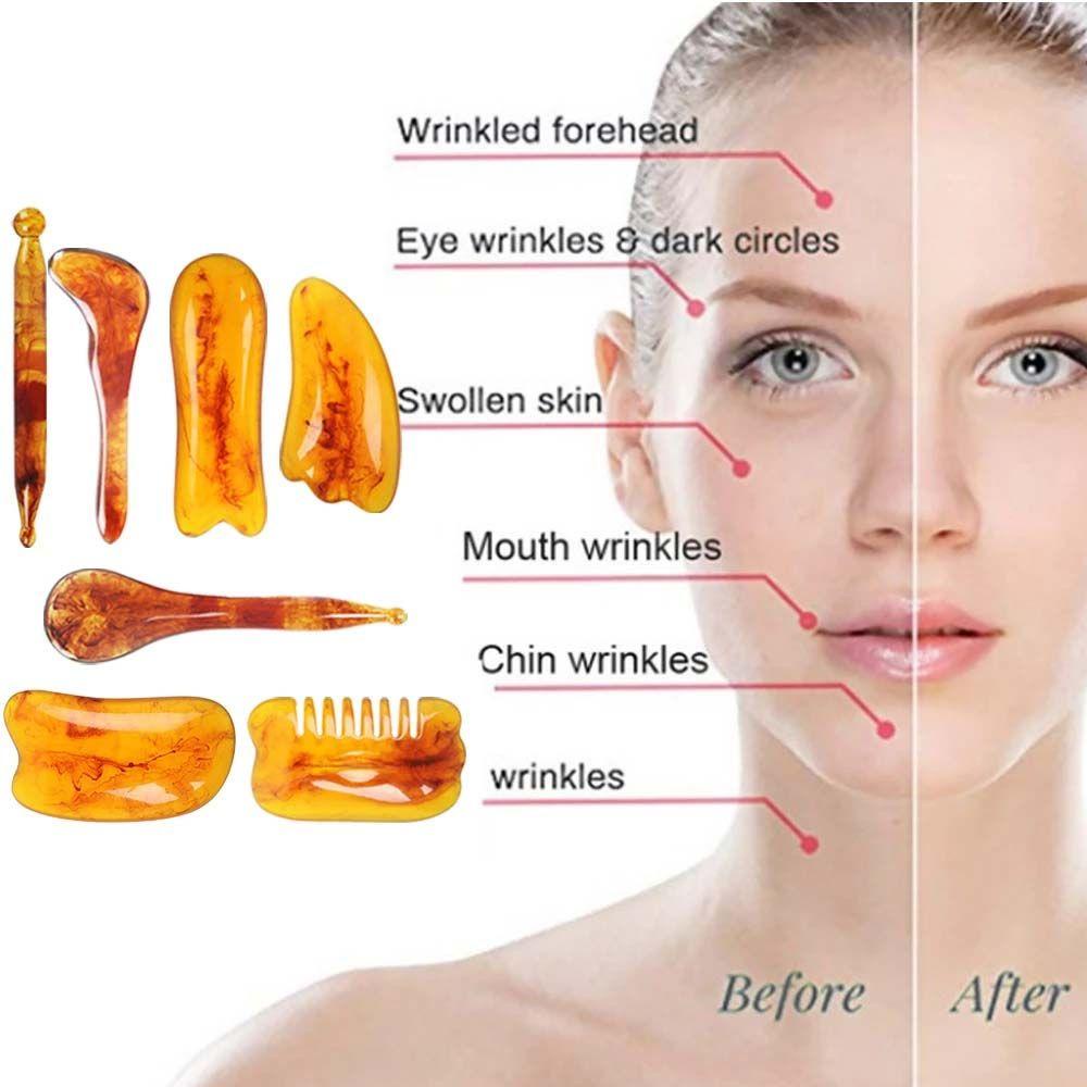 Mxbeauty Guasha Board Relaksasi Perawatan Tubuh Alat Kulit Piring Titik Pemicu Penghilang Kerut Body Scraping Massager