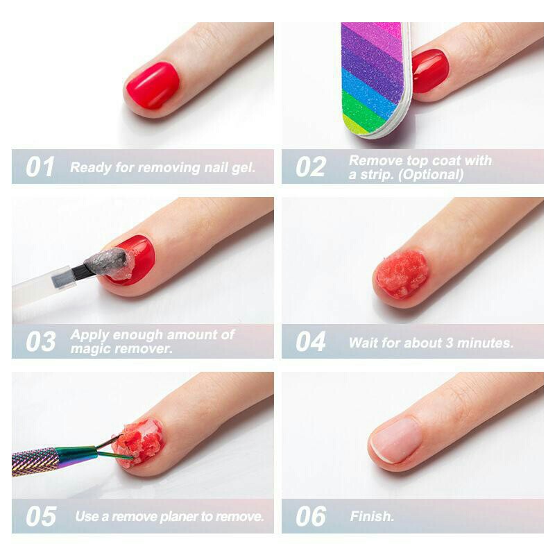 Magic Remover Penghapus Nail Gel / Kutek / Cat Kuku - Remover Bagus Murah