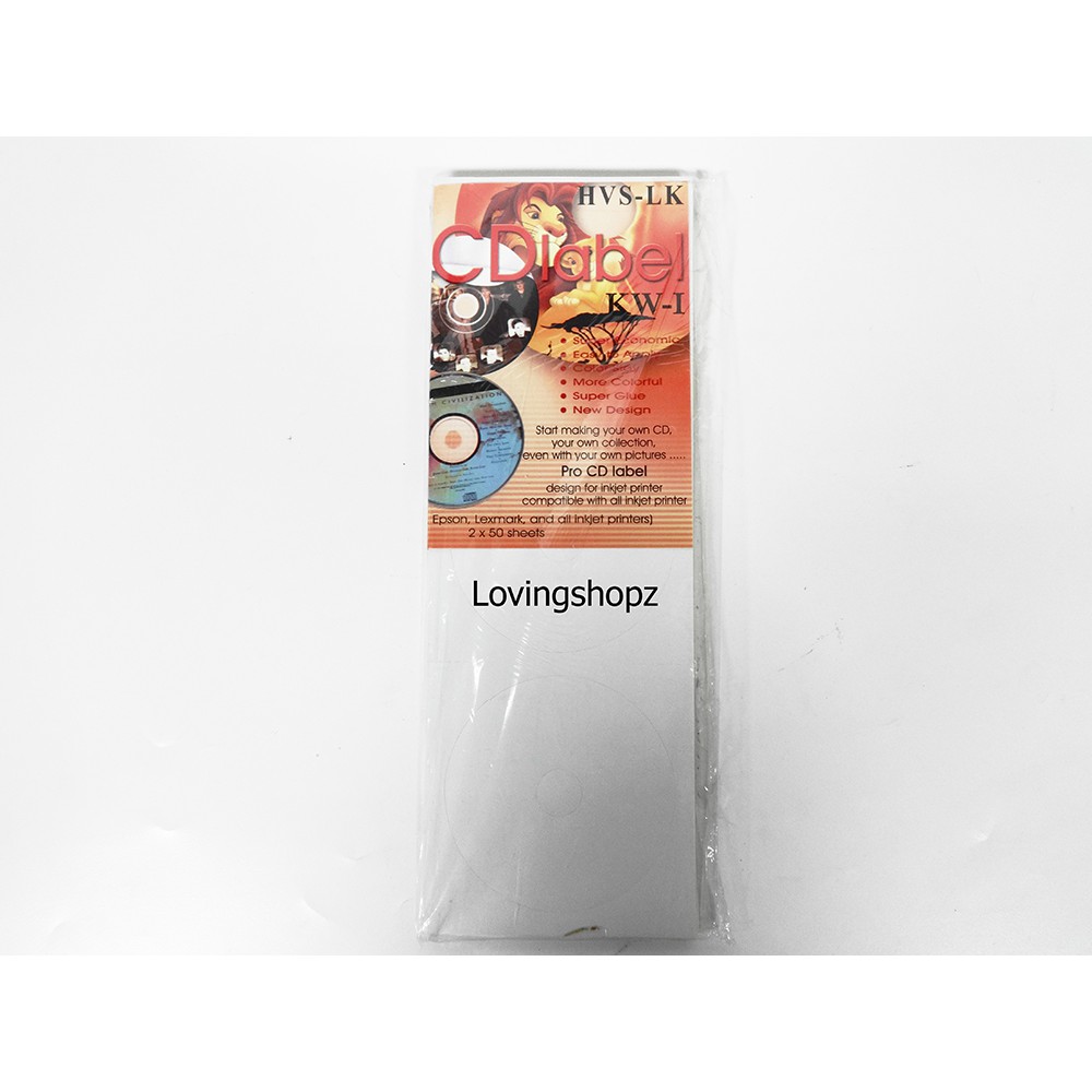

Label CD Kecil isi 50 sheets