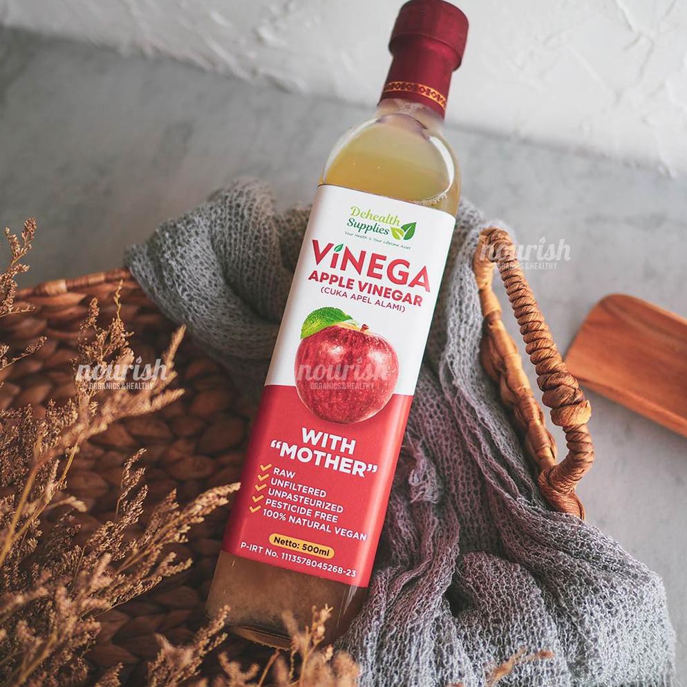 

PROMO HARI INI!!! Vinega, Apple Vinegar (cuka apel alami) with the mother 500g