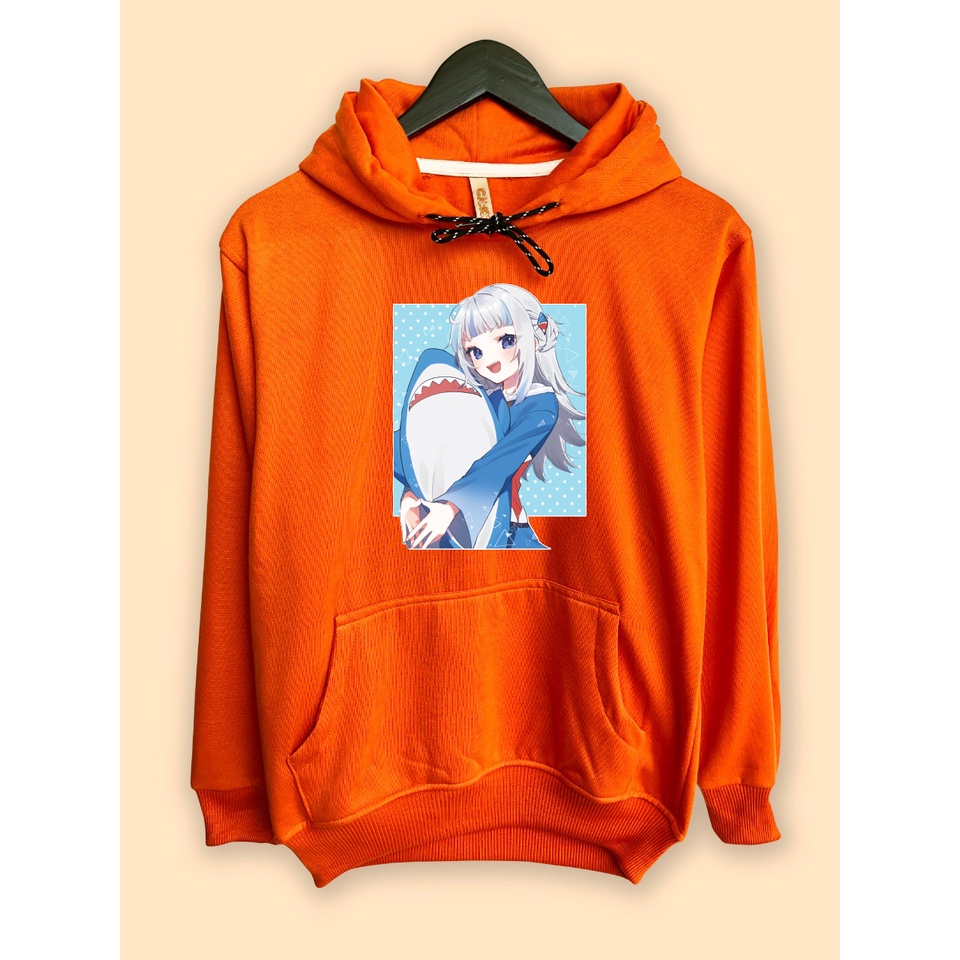 Jaket Hoodie vTuber Hololive Gawr Gura hug