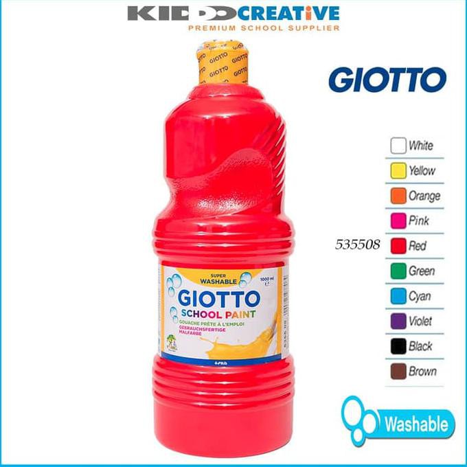 

New! Giotto School Paint 1000 Ml, Scarlet Red Murah