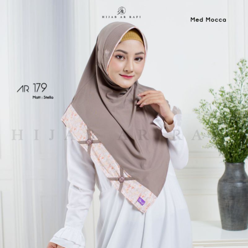 Hijab arrafi AR 179 hijab instan || INAYAHHIJAB-Medmocca