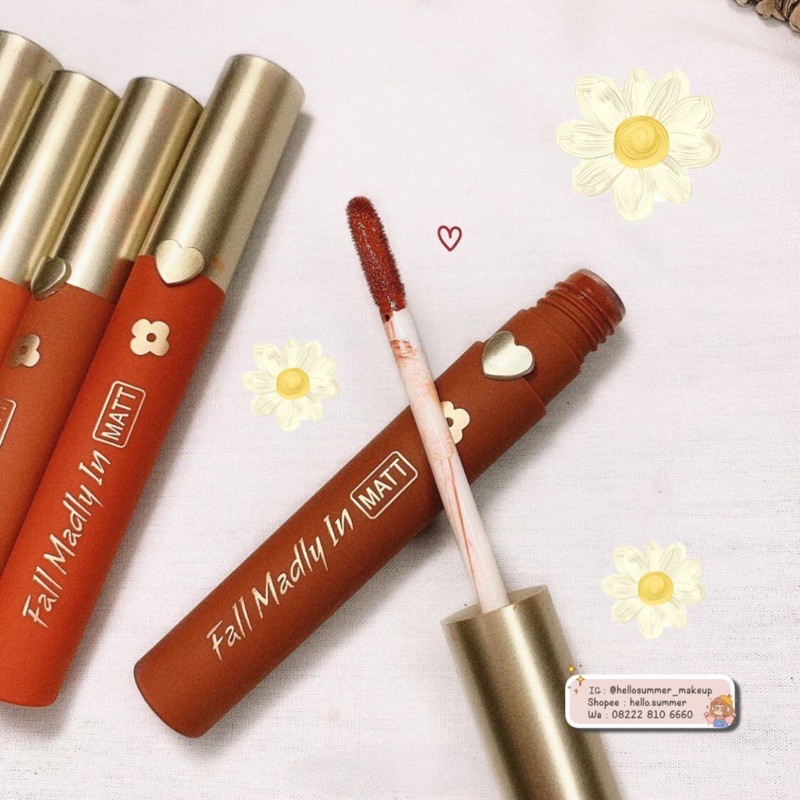 [ORI THAILAND] Kiss Beauty Fall In Madly Matt Matte Lipstick