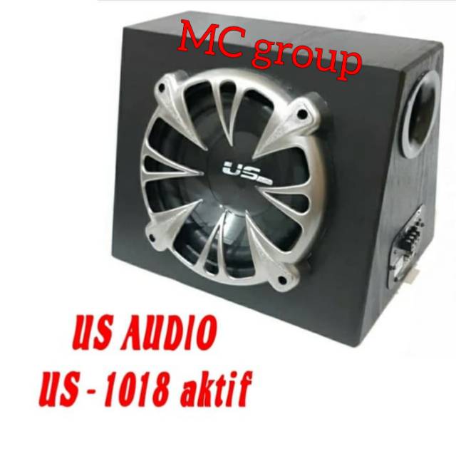 Subwoofer aktif US AUDIO USAUDIO US 1018 basstube mobil 10 inch us1018