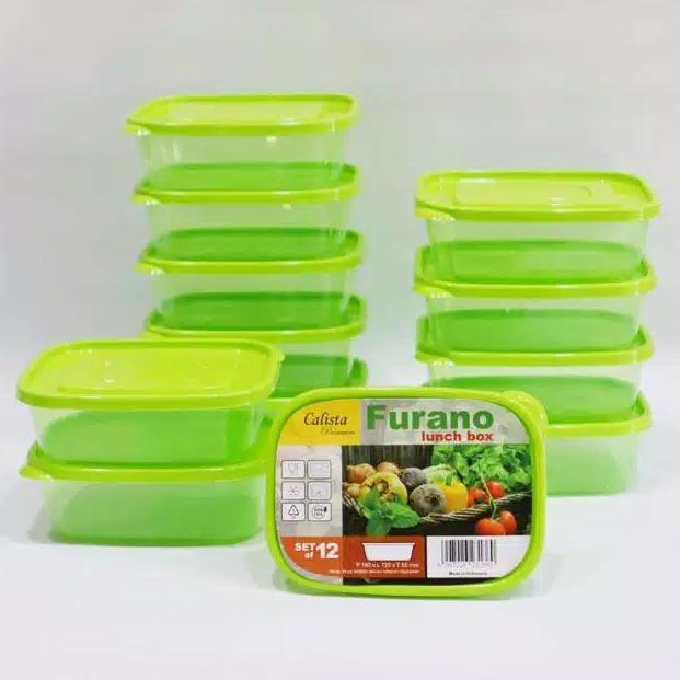 [SKU : HYJOV] Calista Furano 1 set 12 pcs Wadah Lauk plastik Wadah Daging Wadah Buah plastik Tempat 