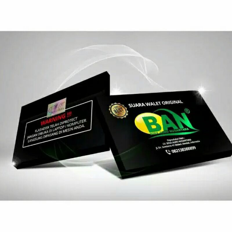 FREE ONGKIR PAKET SUARA WALET GREEN WAVE ORIGINAL DRS ARIF BUDIMAN BAN DUNIA WALET