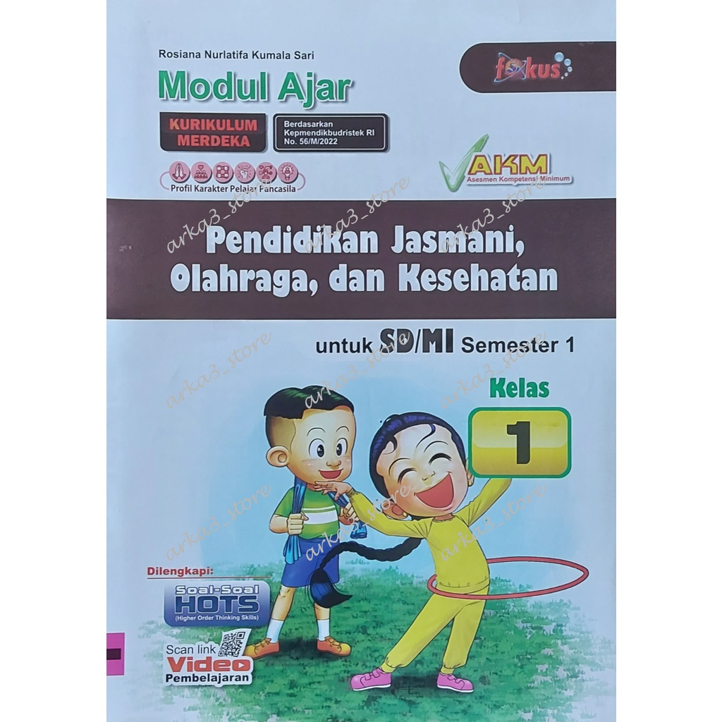 Lks Fokus PJOK Kls 1 Kurikulum Merdeka  SD/MI Semester 1