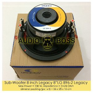 Speaker Subwoofer 8 inch Legacy 8 LG 896 2 Sub woofer Legacy 8 inch tipe 896  Termurah