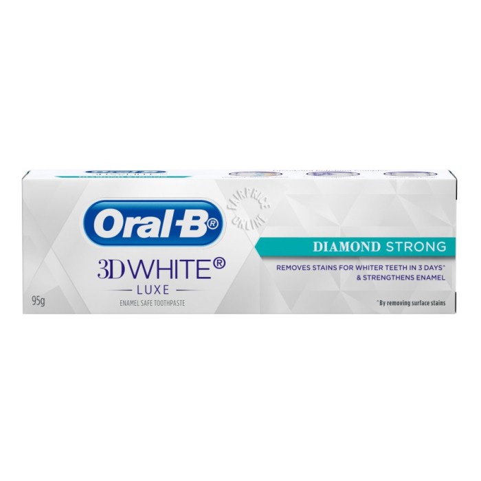 

Oral-B 3D White Luxe Toothpaste - Diamond Strong 95G