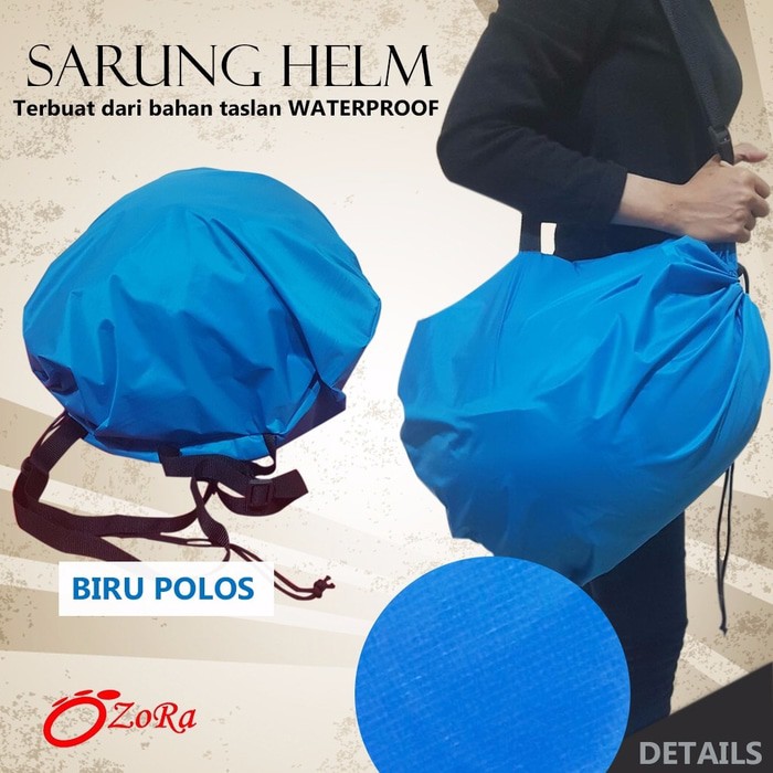 sarung helm Kain Tebal tas waterproof anti air hujan nolan agv grosir polos